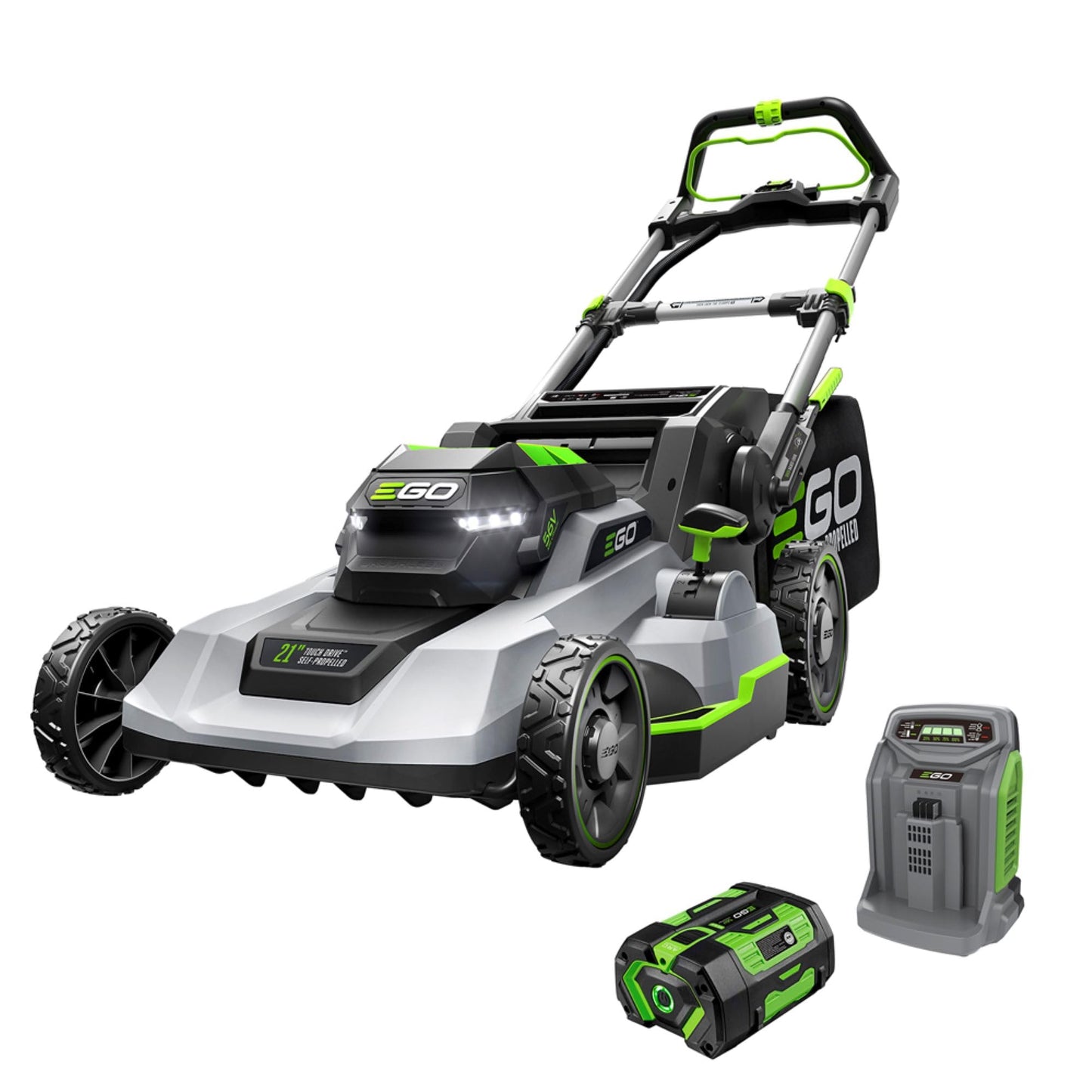 EGO POWER+ Electric Lawn Mower, Self-Propelled Cordless with 22" Aluminum Deck, Select Cut and Touch Drive, Includes 56V 10.0Ah Battery and Charger - LM2206SP