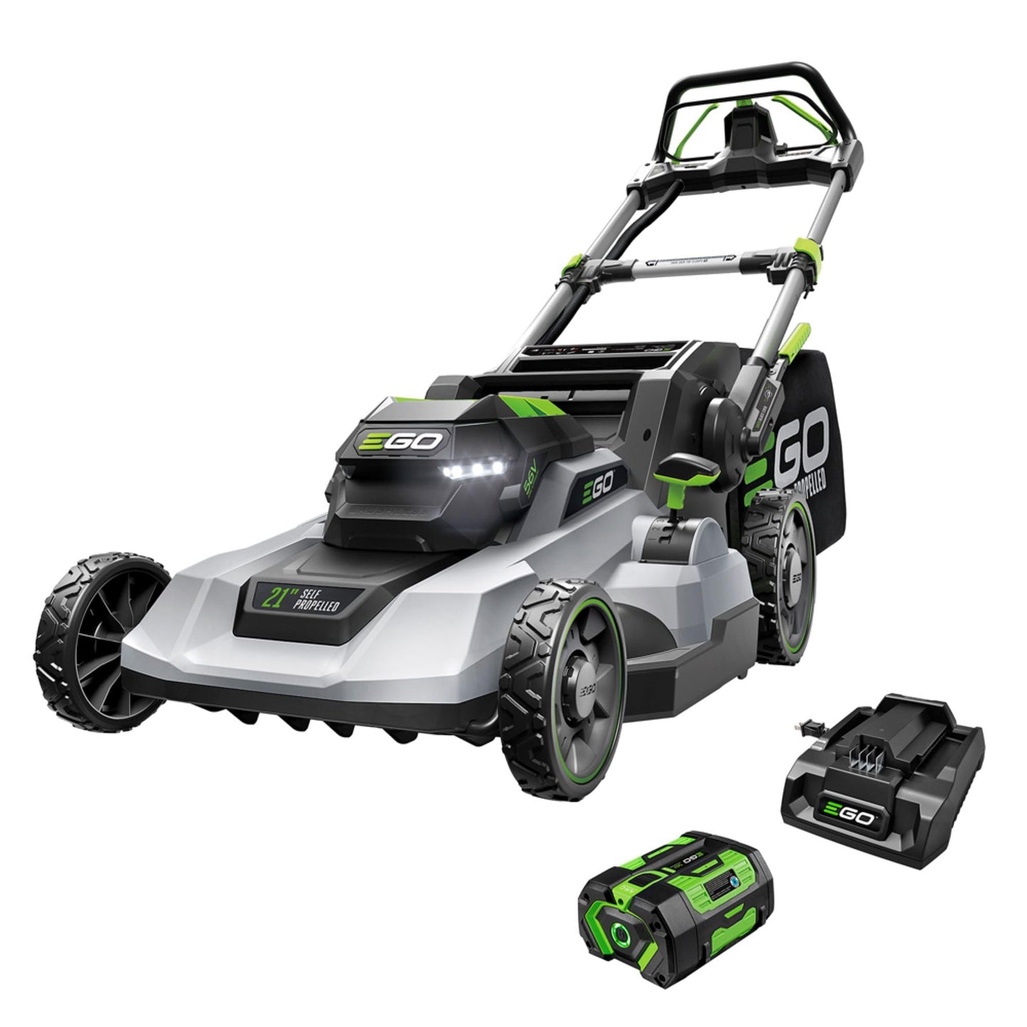 EGO POWER+ Electric Lawn Mower, Self-Propelled Cordless with 22" Aluminum Deck, Select Cut and Touch Drive, Includes 56V 10.0Ah Battery and Charger - LM2206SP