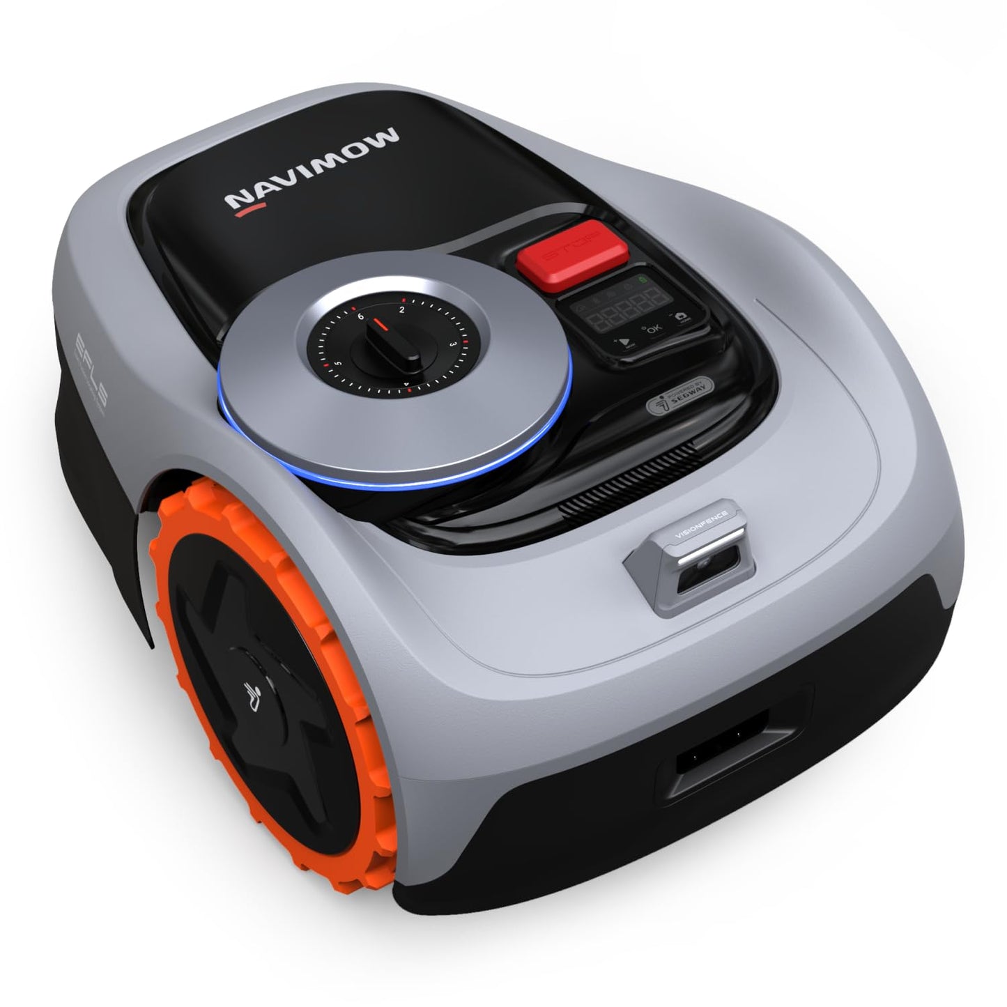 Segway Navimow i110N Robot Lawn Mower Perimeter Wire Free 1/4 Acre RTK+Vision Robotic Lawnmower, AI-Assisted Mapping, Virtual Boundary, APP Control, 58dB(A) Quiet, Multi-Zone Management