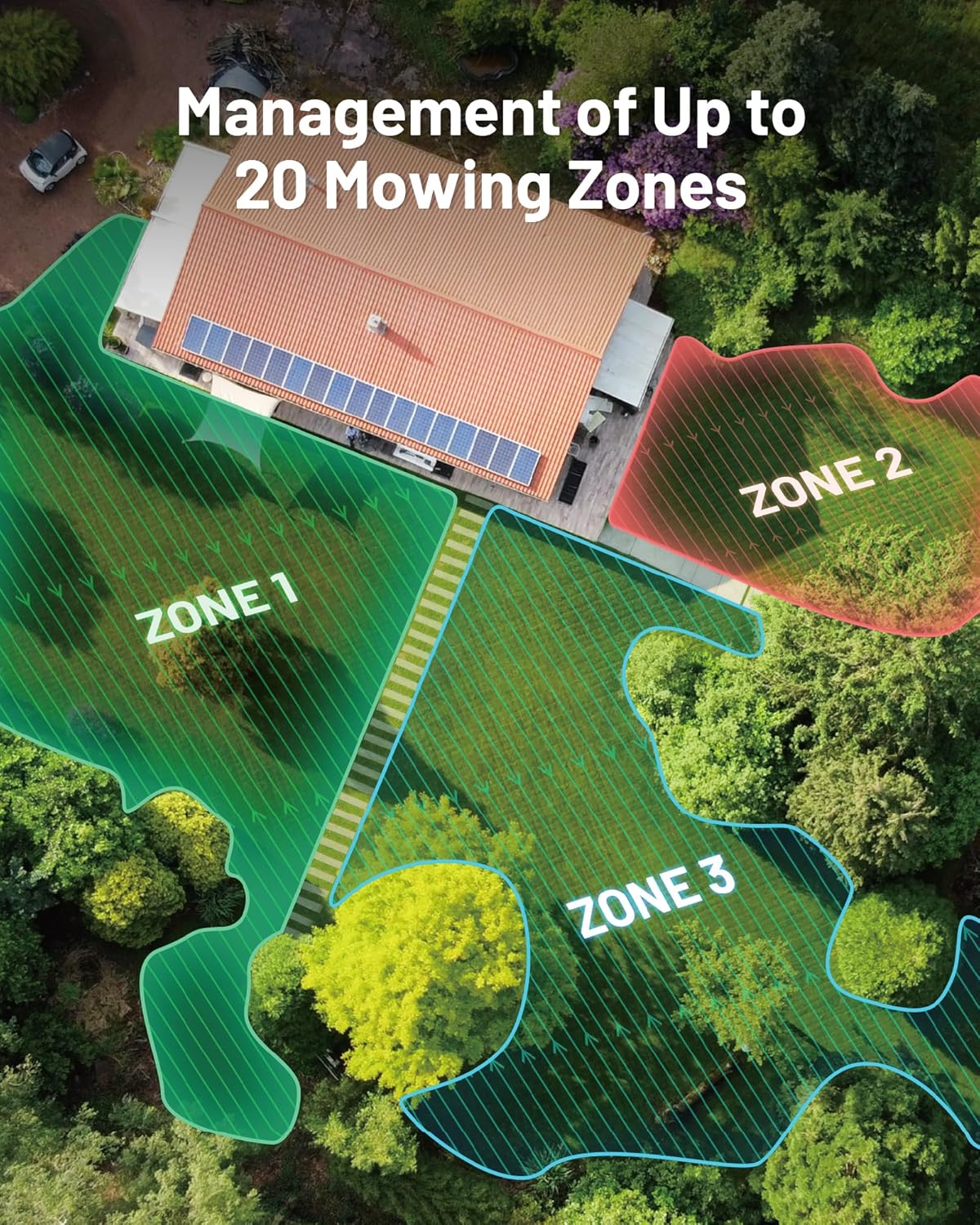 Mammotion LUBA Mini AWD 800H Robot Lawn Mower with 4G, Reception 0.2 Acre, Max. 0.25 Acre, All-Wheel-Drive for 80% Slope, UltraSense AI Vision+RTK Auto-Mapping, Cutting Height 2.2"-4.0"